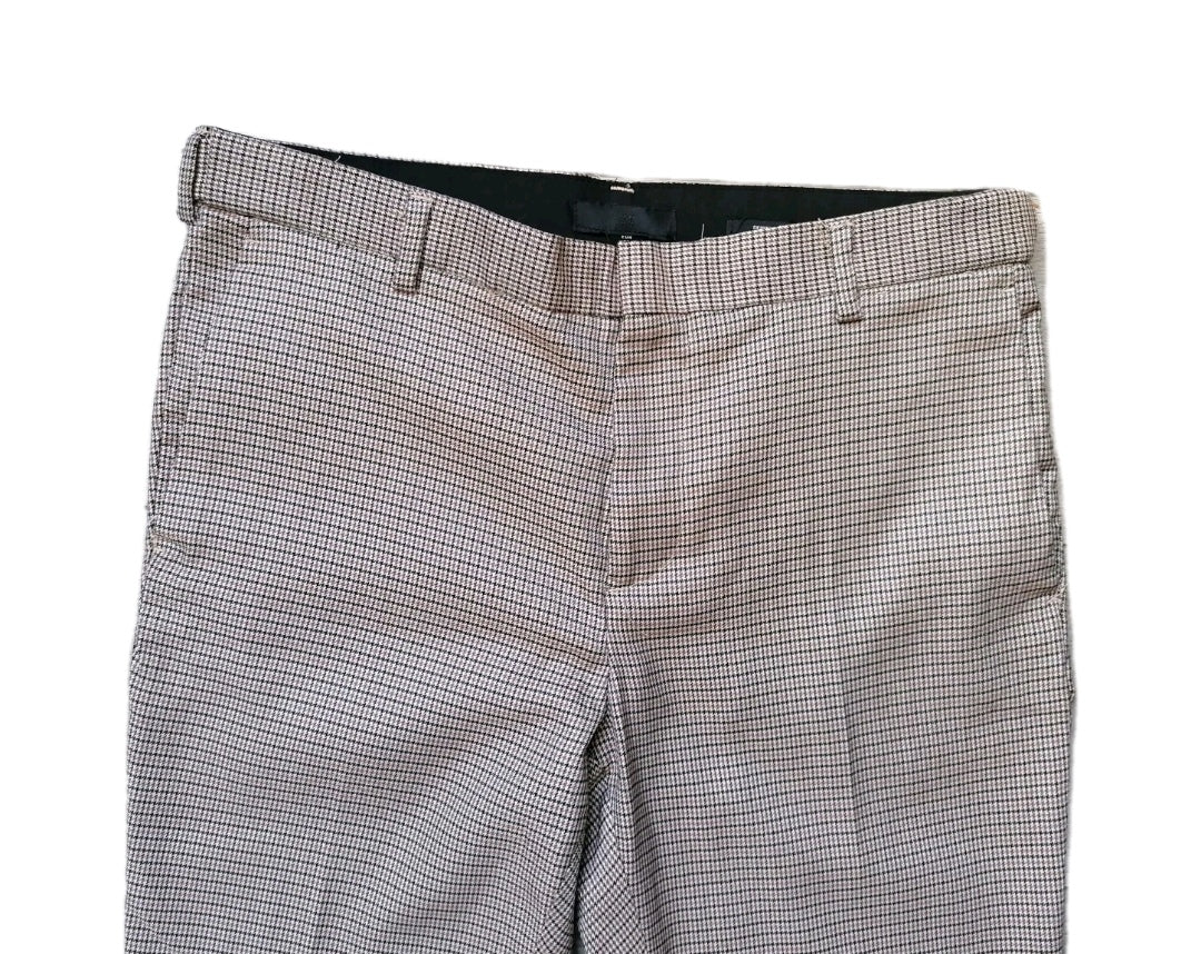 Men H&M beige mix formal trouser W32 L29