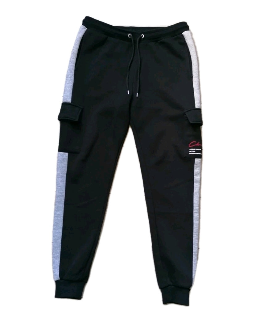 Men black mix combat jogger, medium