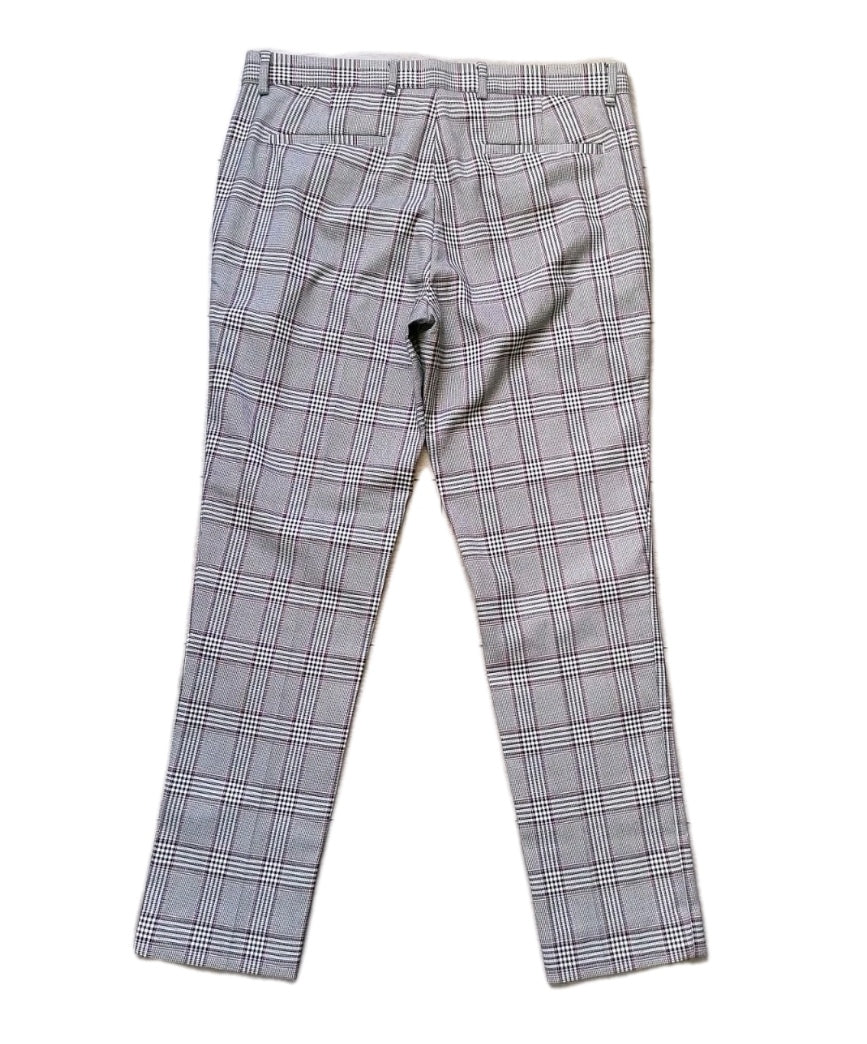 Men River Island grey check crop formal trouser W32 L29