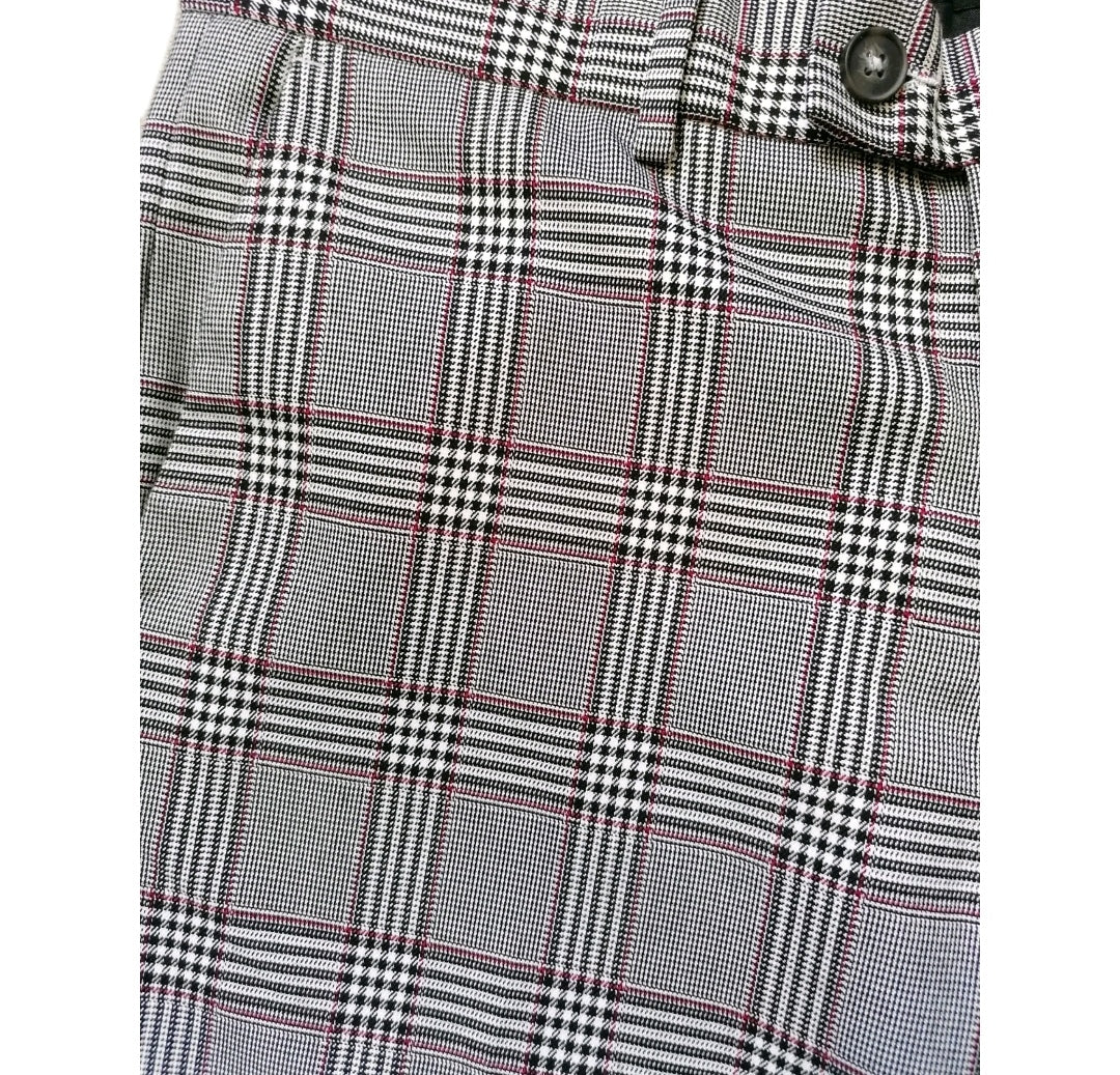 Men River Island grey check crop formal trouser W32 L29