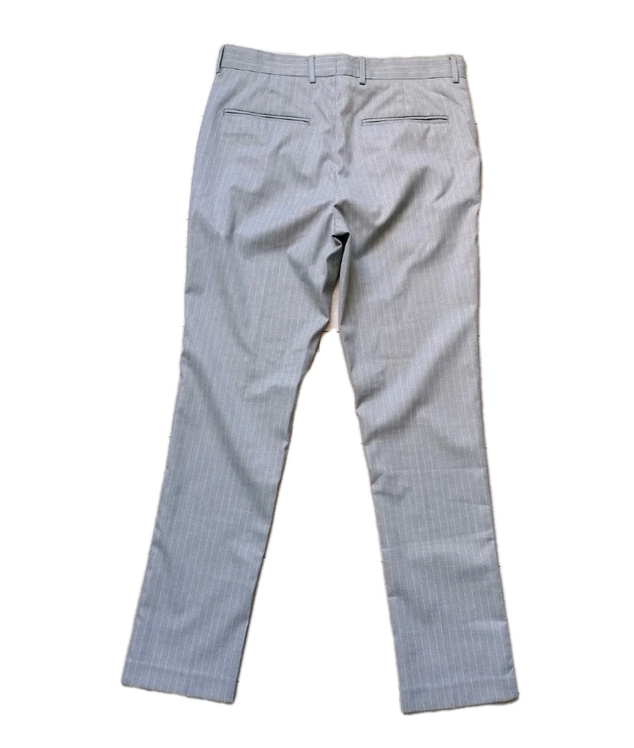 Men New look grey pinstripe formal trouser W32 L31
