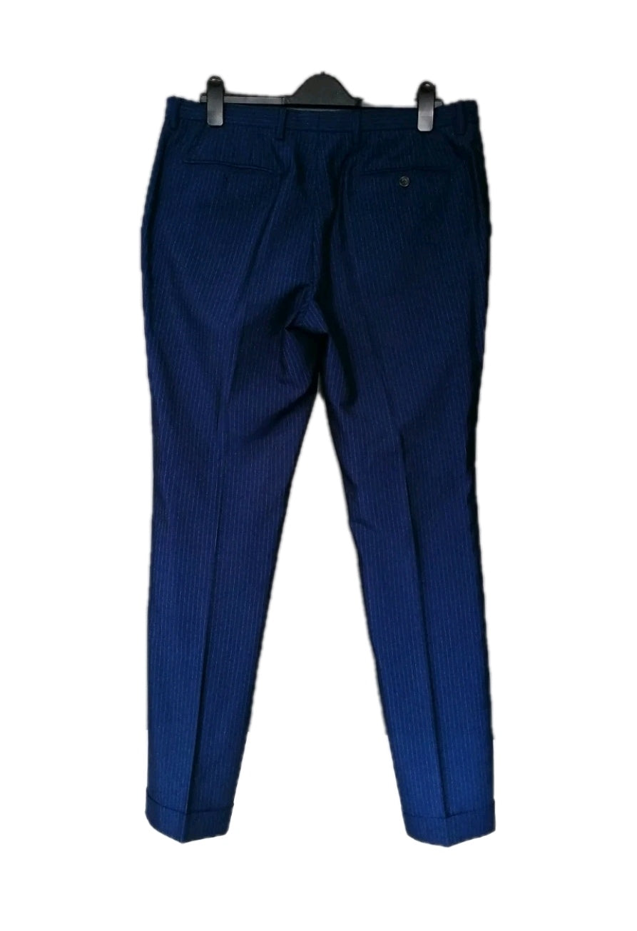 Men Next blue pinstripe 2 piece suit 42L/36L