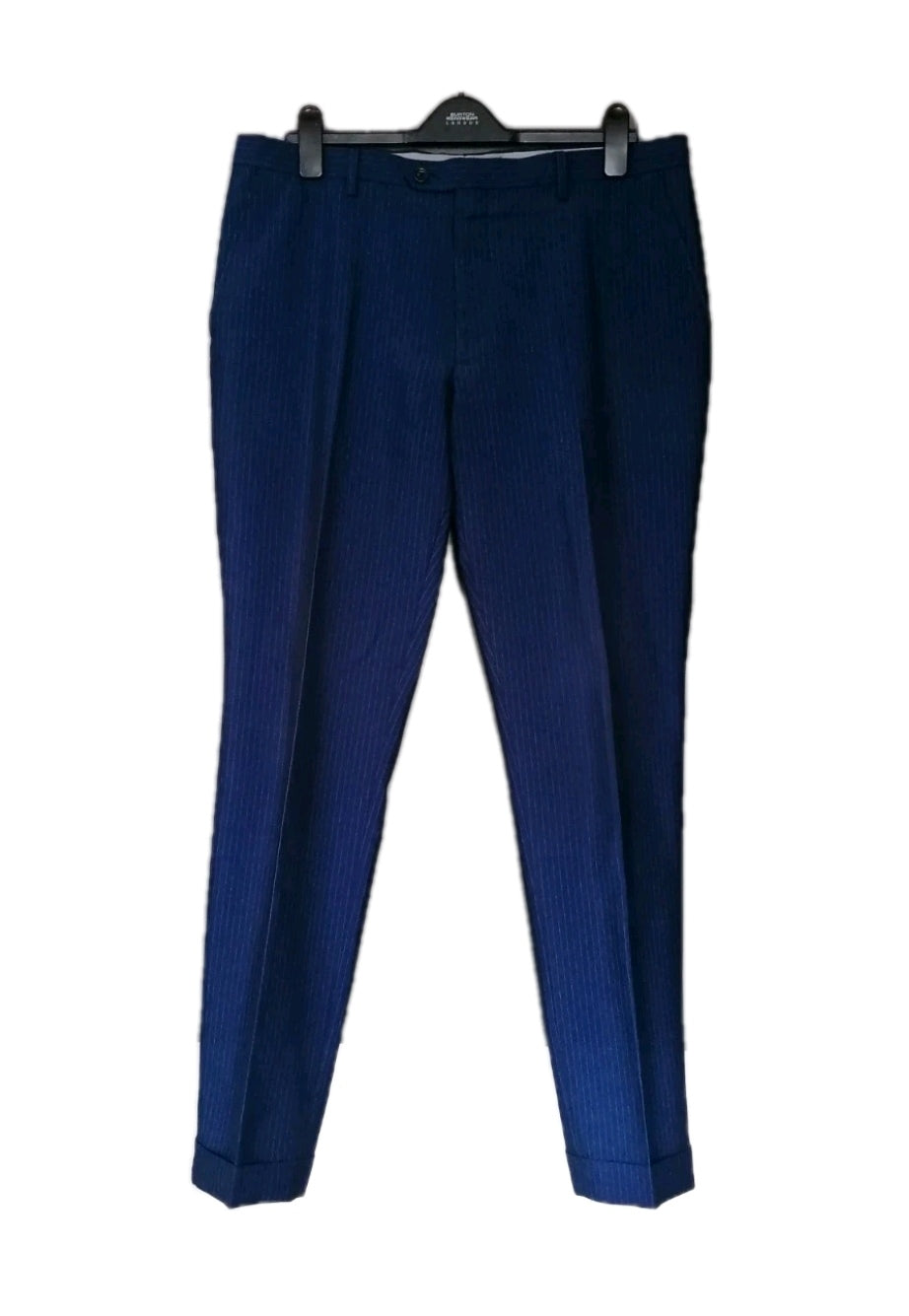 Men Next blue pinstripe 2 piece suit 42L/36L