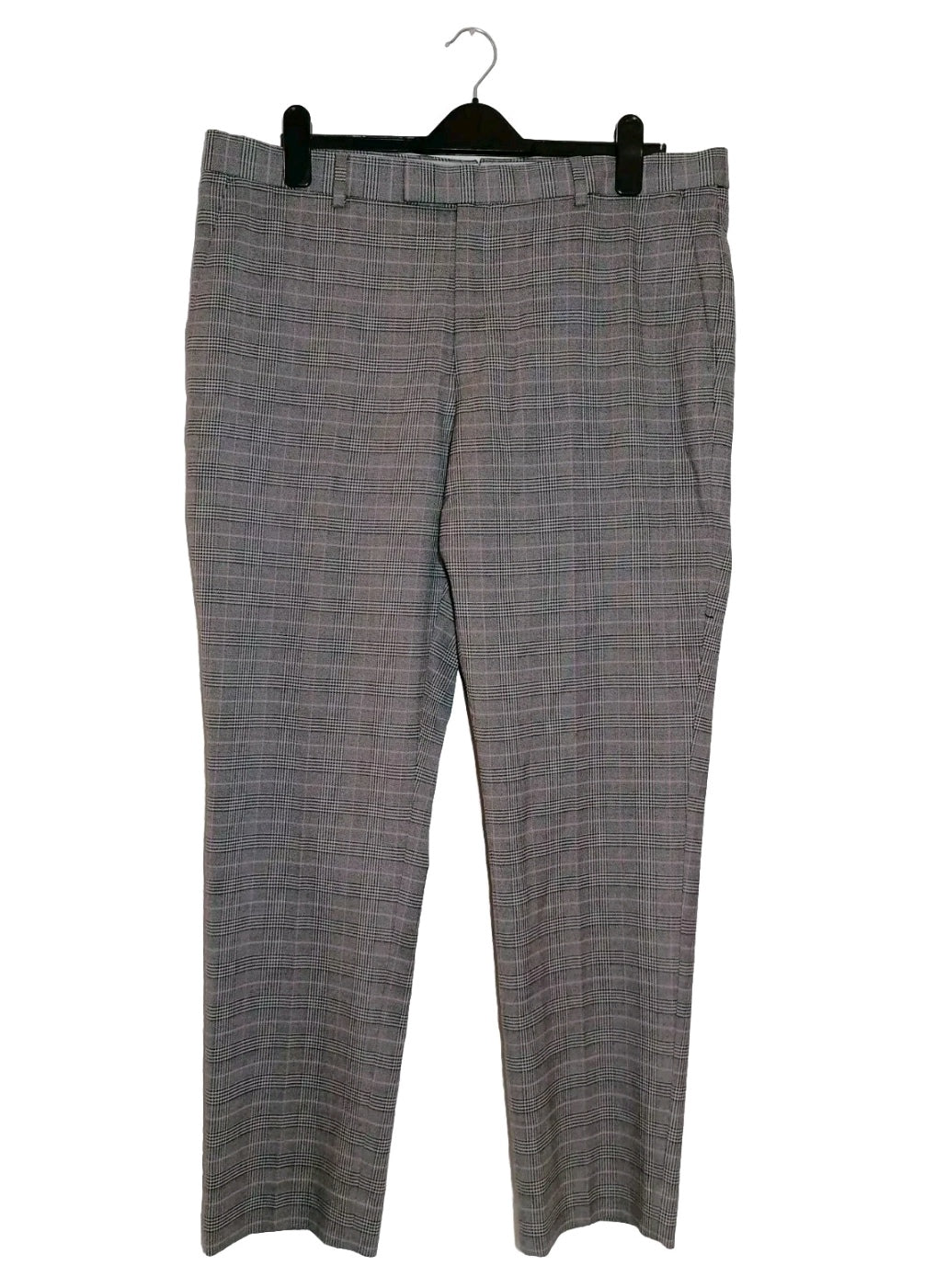 Men River Island brown check 2 piece suit 44L/38R