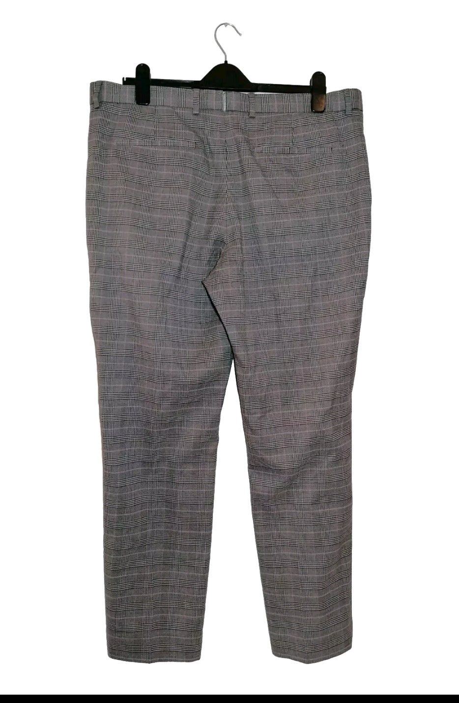 Men River Island brown check 2 piece suit 44L/38R