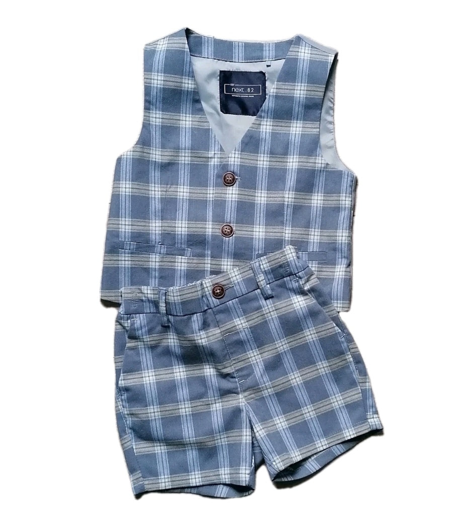 Boys Next grey summer formal outfit 12-18m