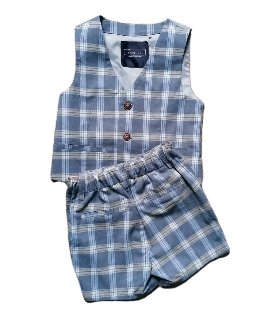 Boys Next grey summer formal outfit 12-18m