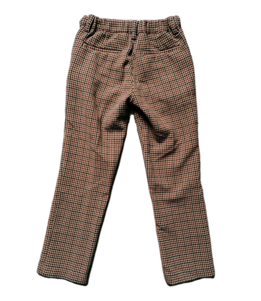 Boys Next brown check 2 piece suit 6-7 years