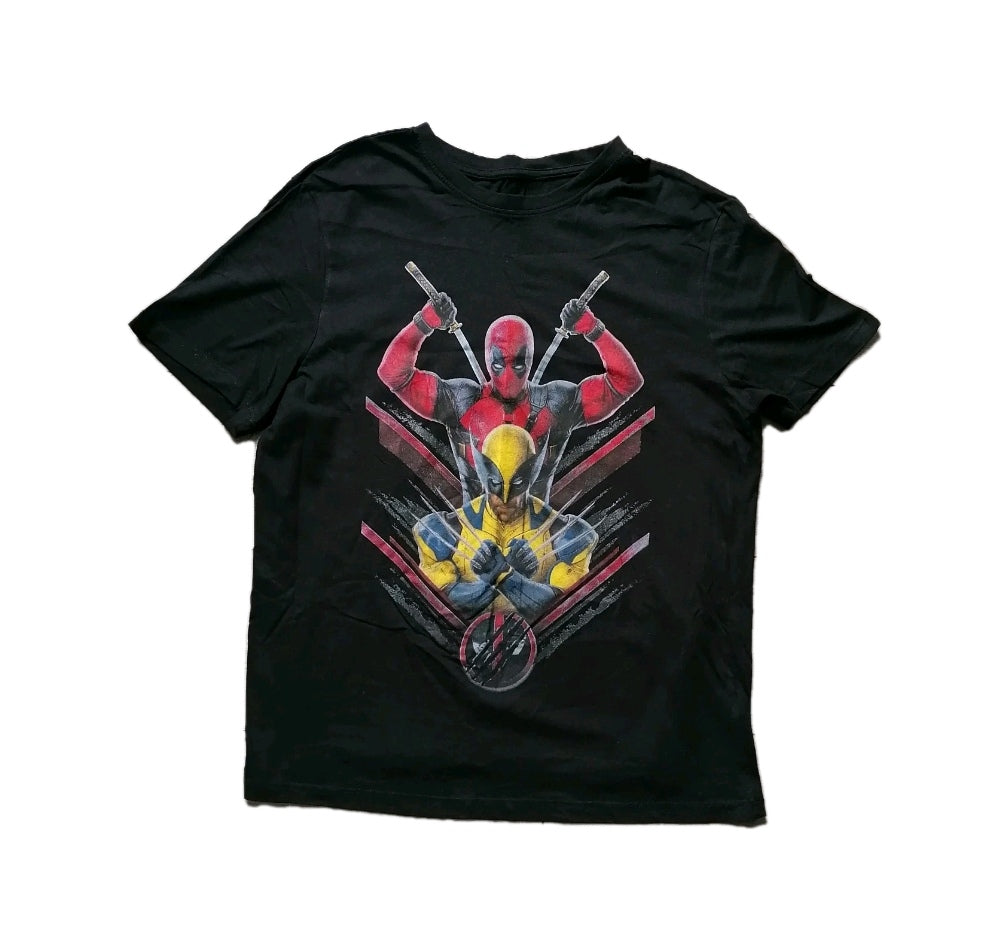 Men black marvel t-shirts, medium