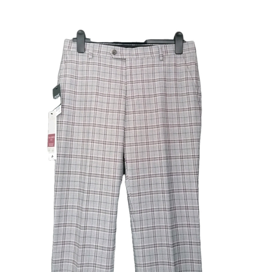 Men Next grey check 2 piece suit 38R/32R