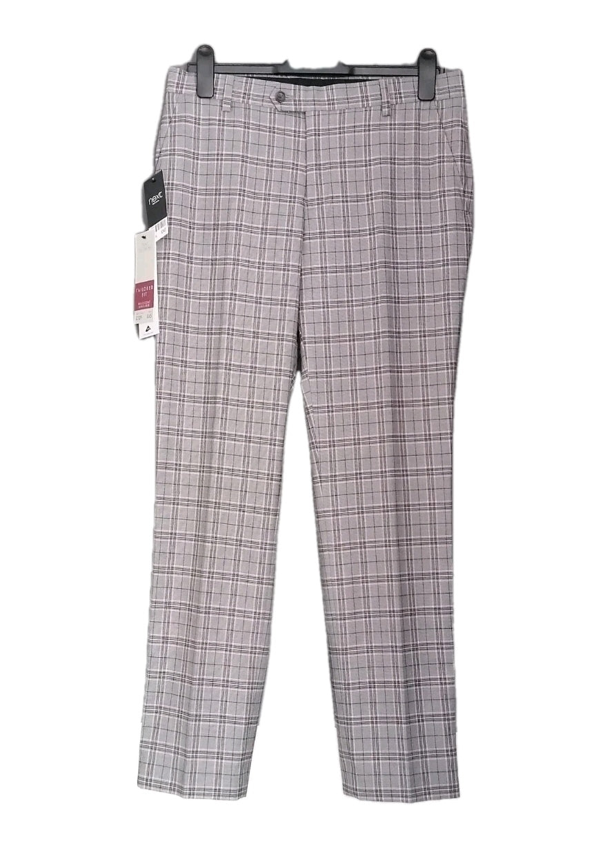 Men Next grey check 2 piece suit 38R/32R