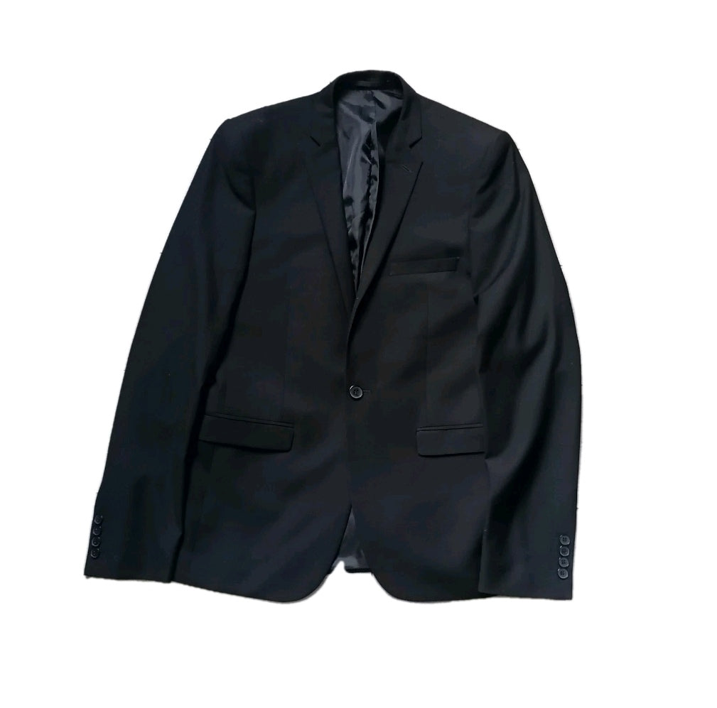 Men Burton black 2 piece suit 38L/32R