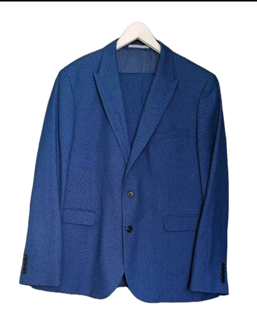Men Burton blue 2 piece suit 48R/40R