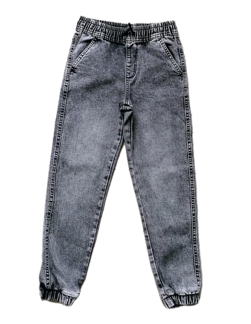Boys grey drawstring jeans 9-10 years