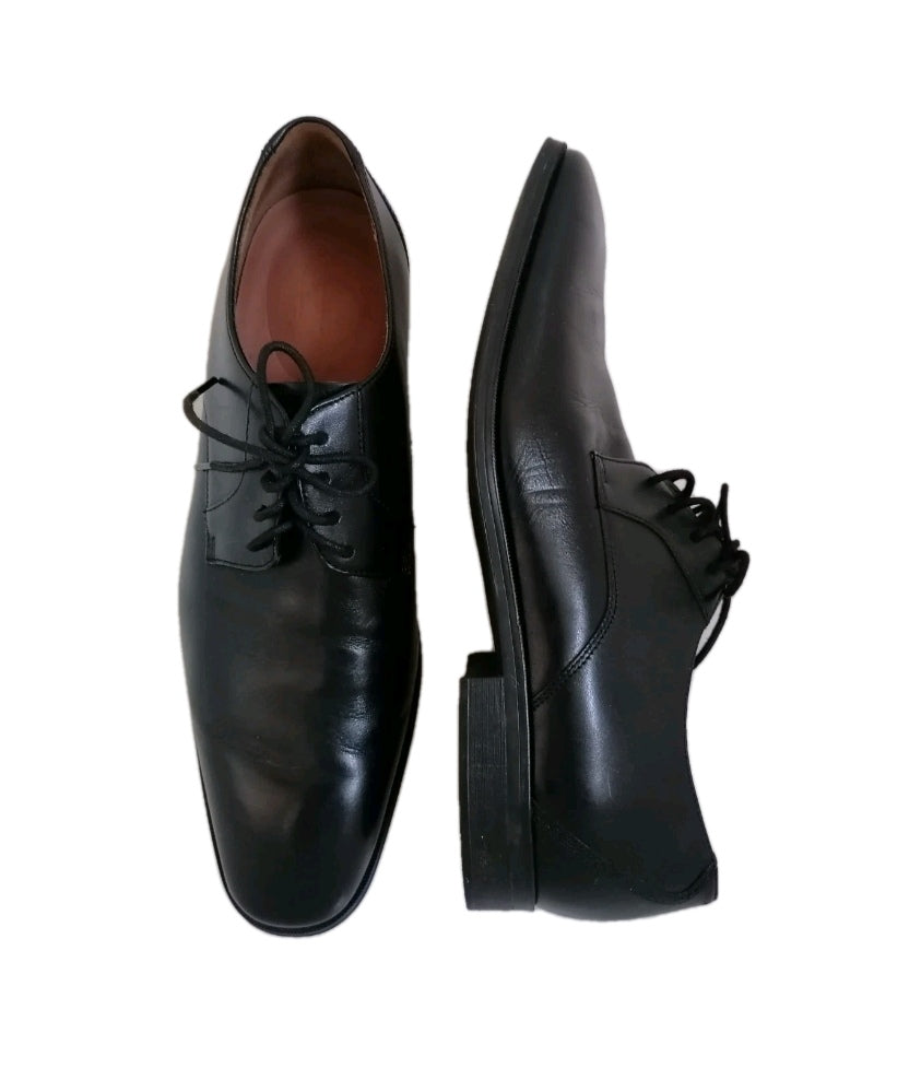 Men Clarks black lace up formal shoe UK 12