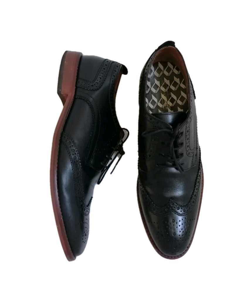 Men Next black formal brogues lace up shoe UK 9
