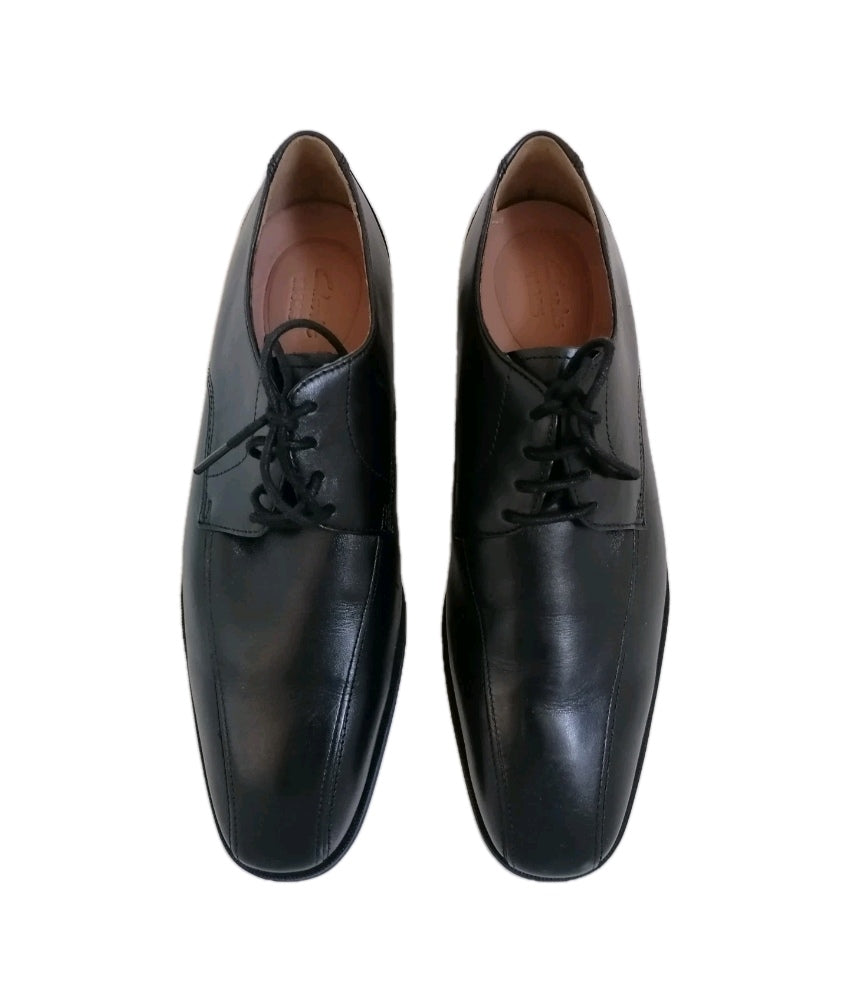 Men Clarks black formal lace up shoe UK 9