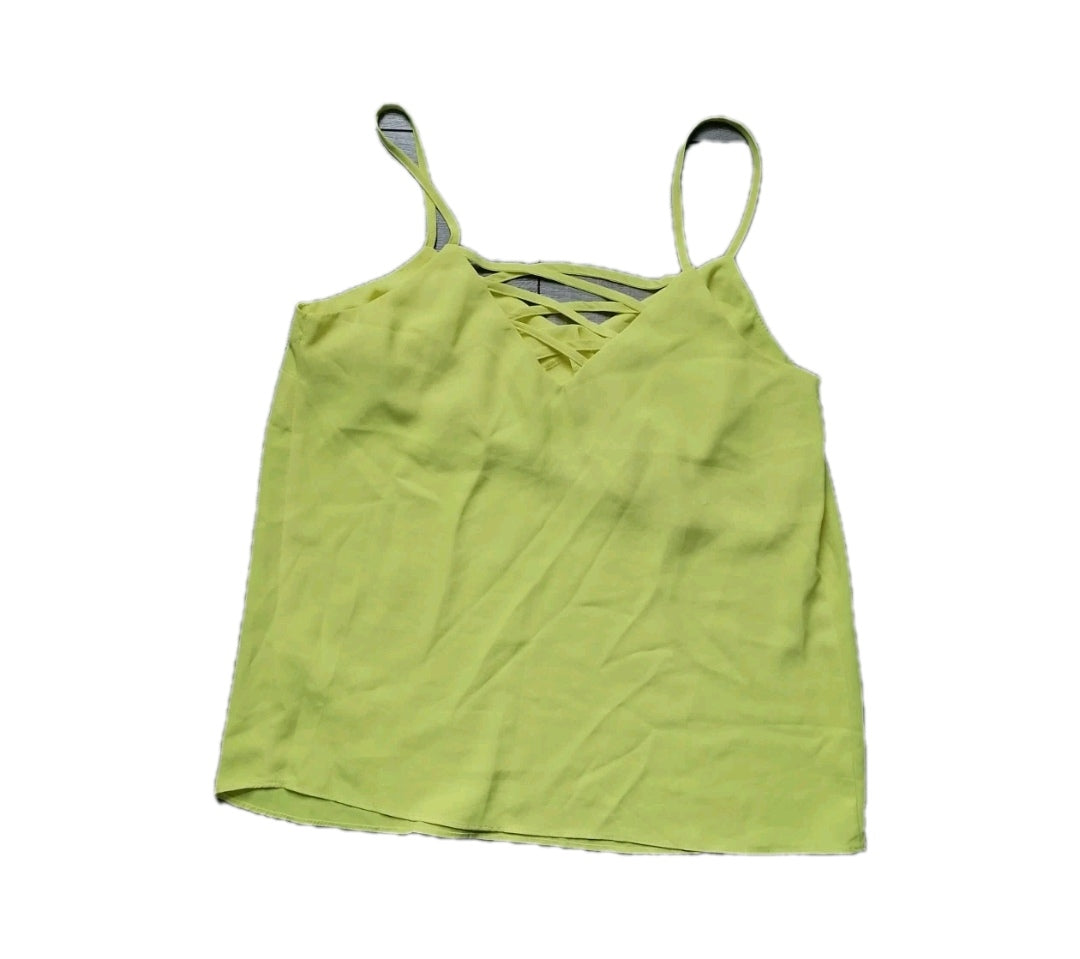 Ladies New look yellow lightweight summer top UK 10