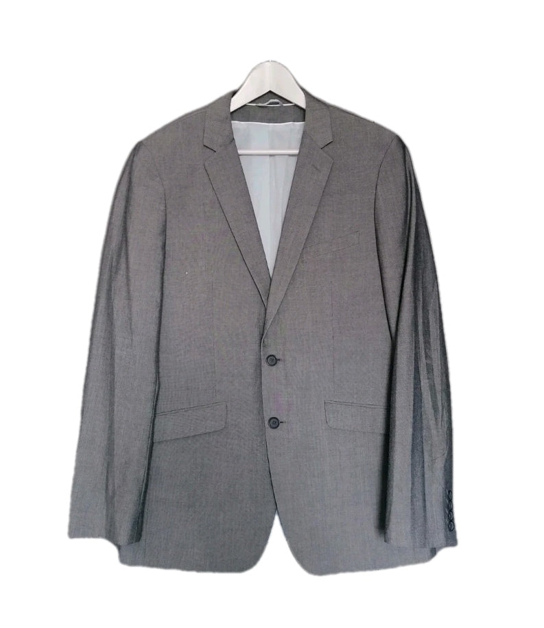 Men Burton grey slim fit blazer Jacket 40L