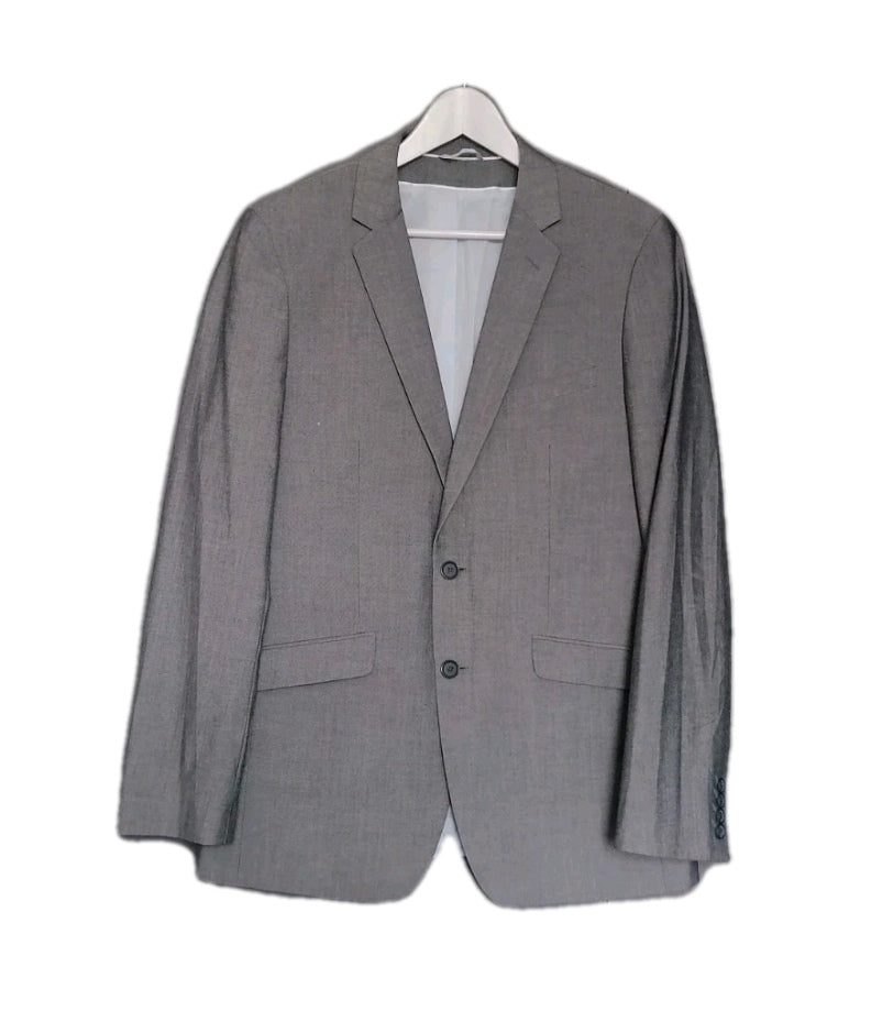 Men Burton grey slim fit blazer Jacket 40L