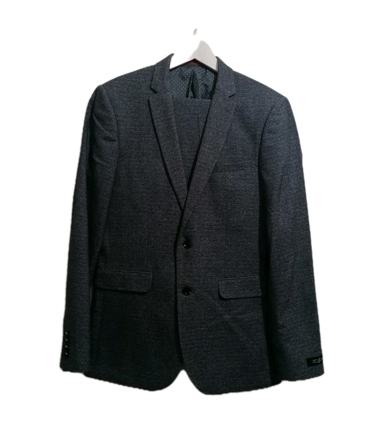 Men Burton grey skinny fit suit 40L/34XL