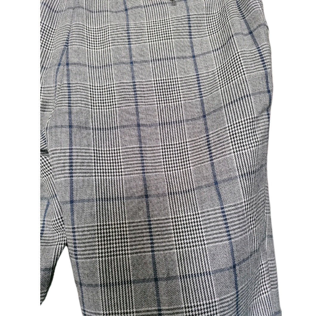 Men Next grey Check 2 piece slim fit suit 40R/36S