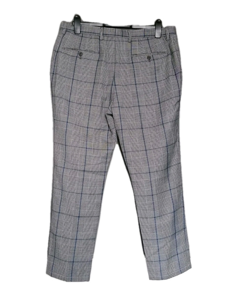 Men Next grey Check 2 piece slim fit suit 40R/36S