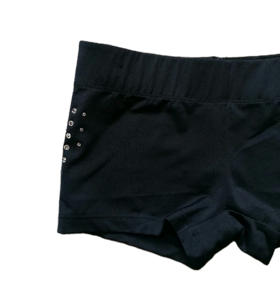 Girls black ballet shorts 8 years