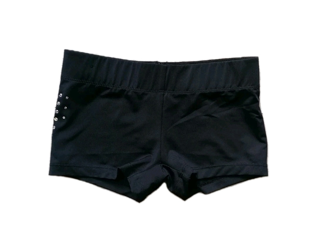 Girls black ballet shorts 8 years