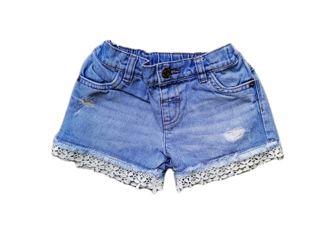 Girls denim shorts 4-5 years