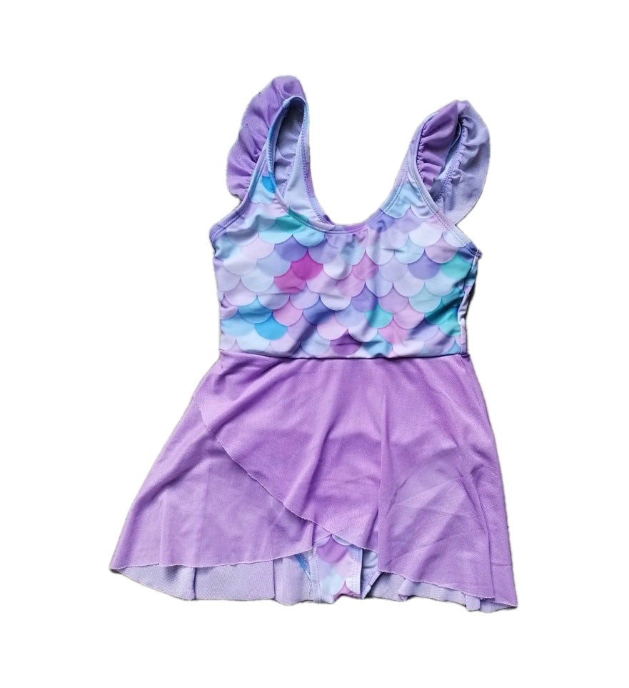 Girls purple mix swimwear 6-7 years