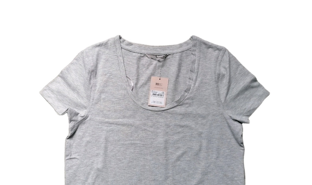 Ladies grey t-shirt top UK 12