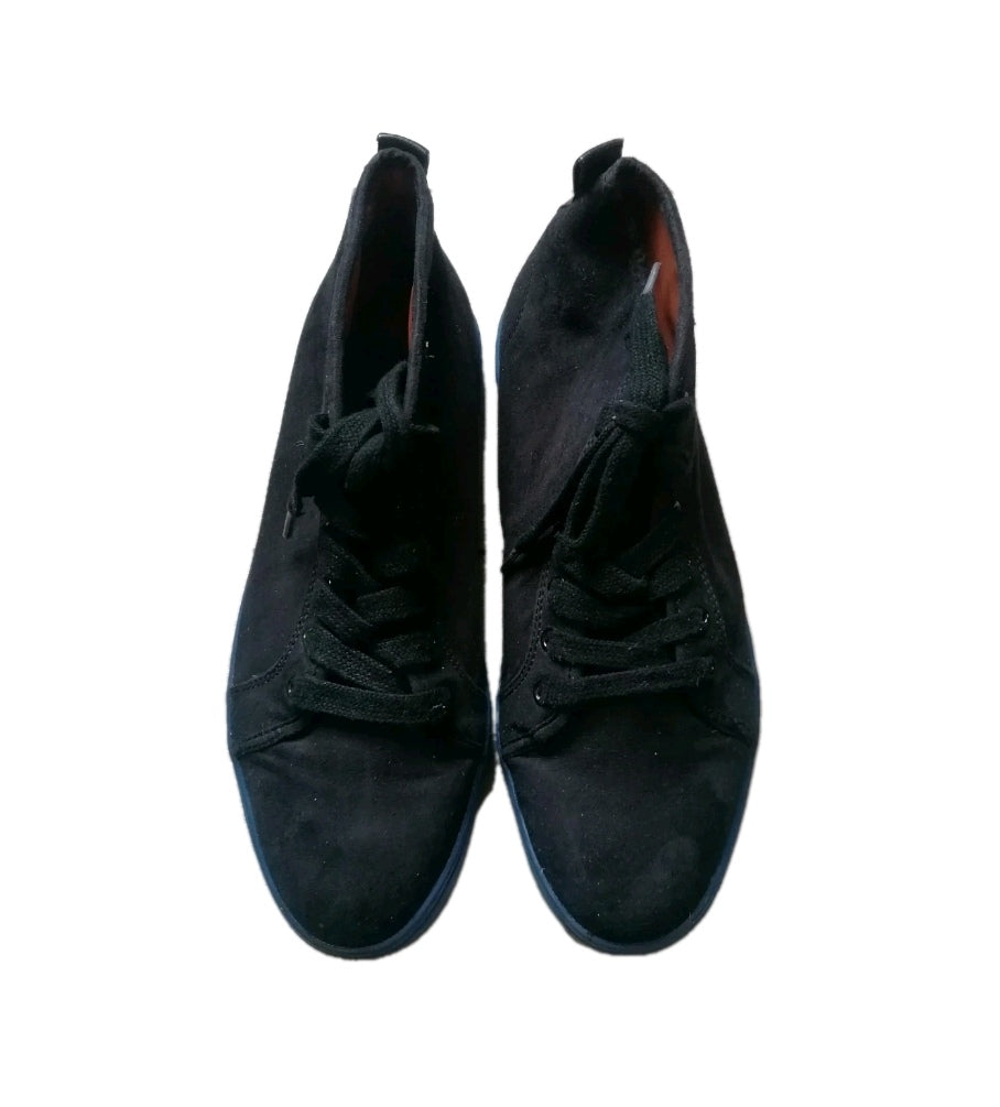 Men Zara black lace up trainers UK 7