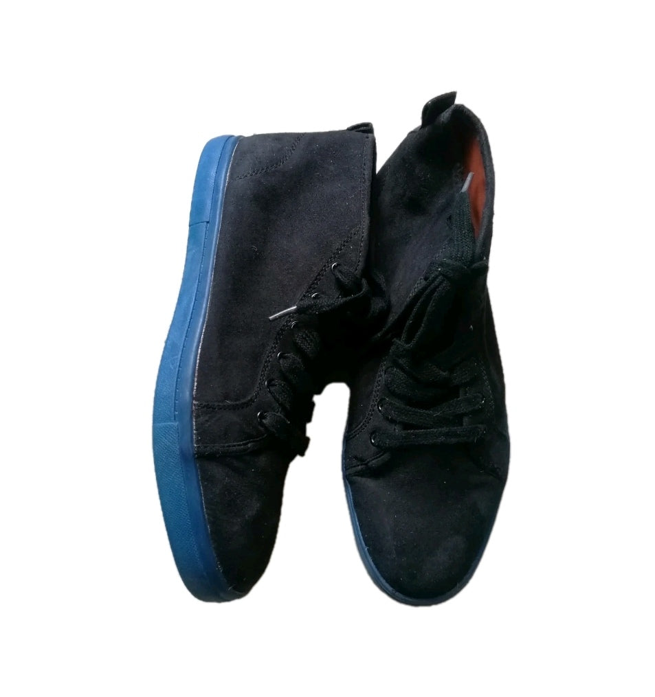Men Zara black lace up trainers UK 7