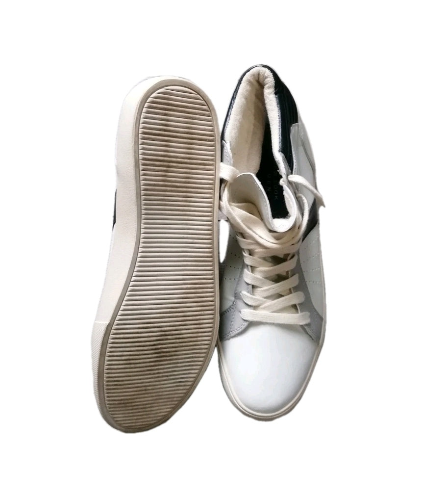 Men New look cream black lace up trainers UK 10