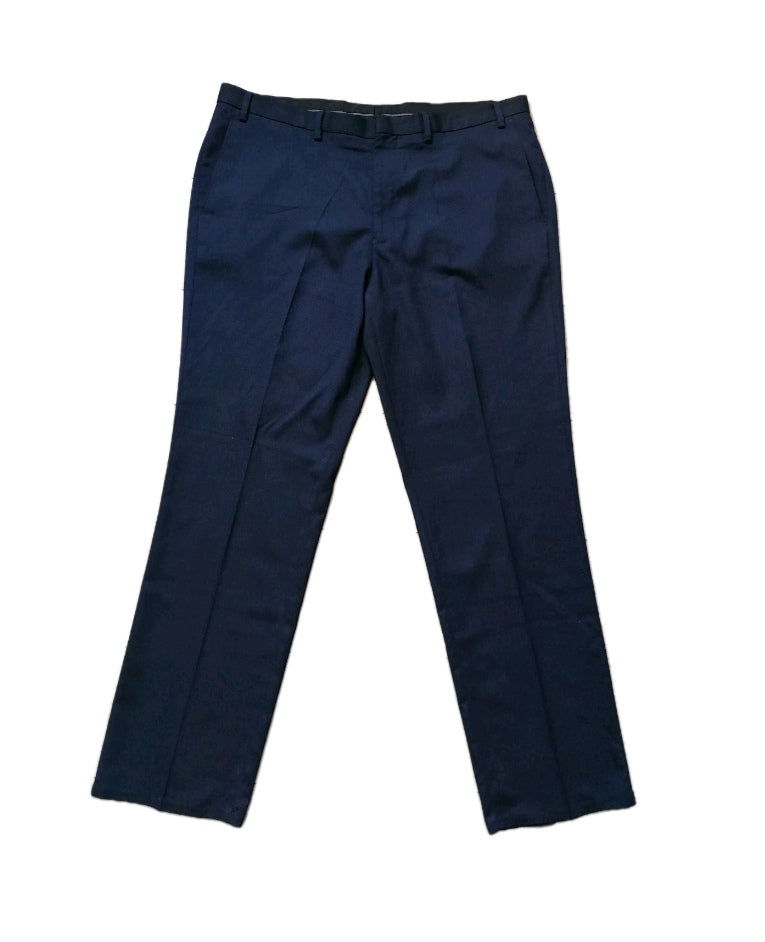 Men Burton navy blue tailored fit formal trouser W38 L32