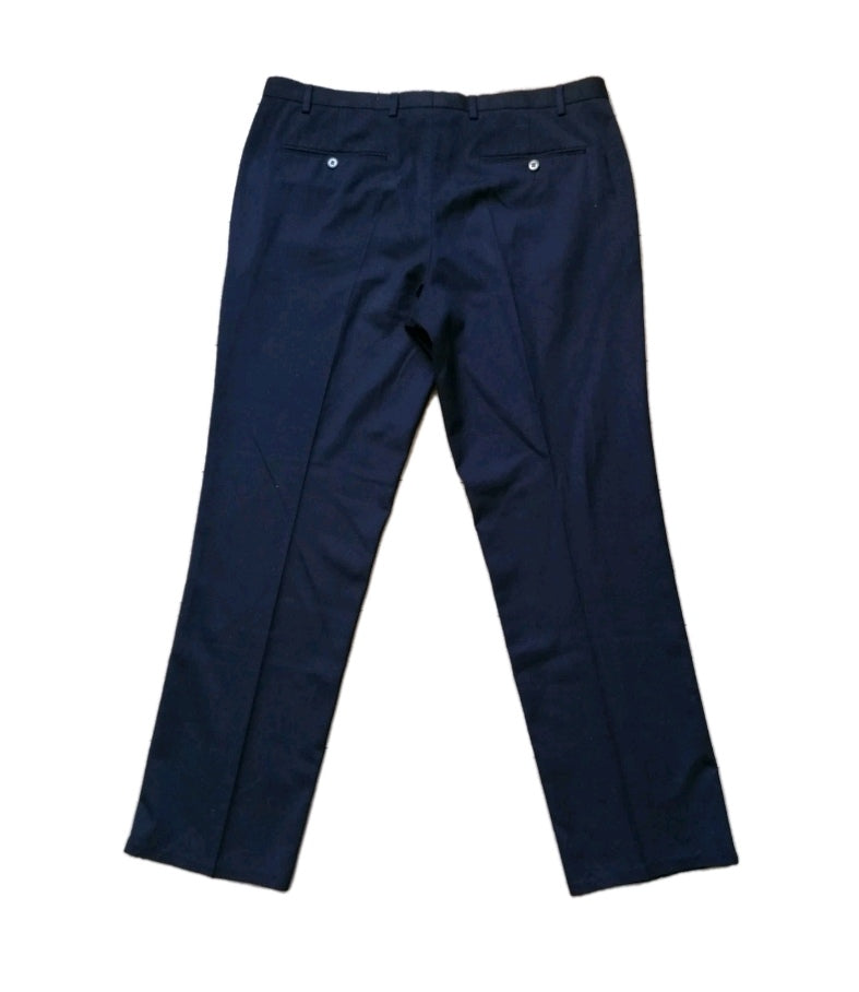 Men Burton navy blue tailored fit formal trouser W38 L32