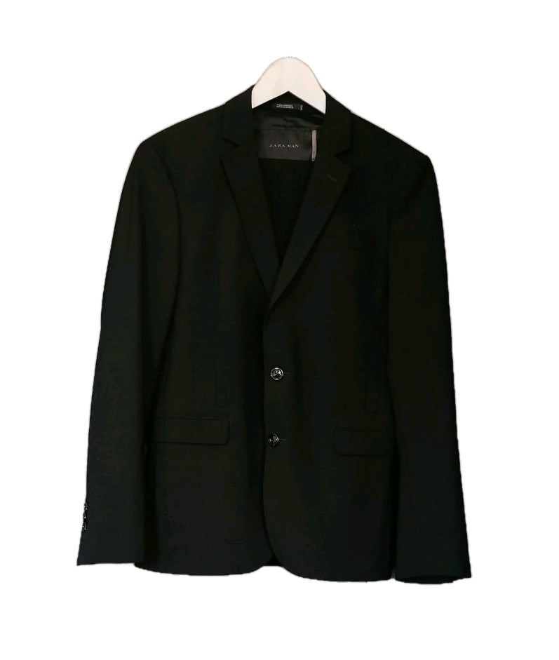 Men Zara black 2 piece suit 36R/30R