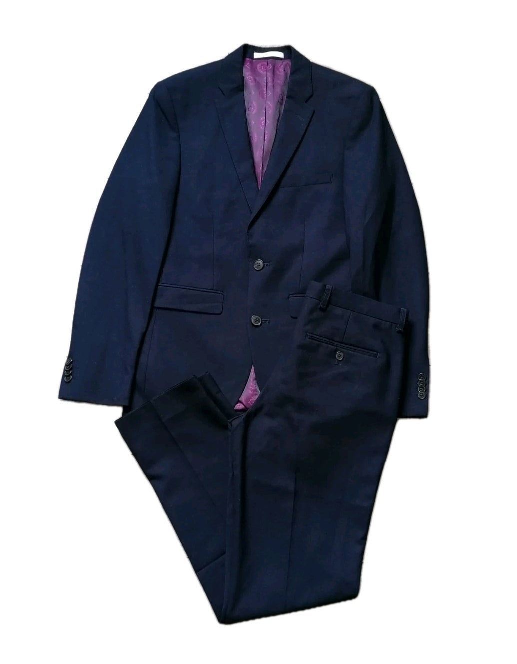 Men Burton navy blue 2 piece suit 36R/30R