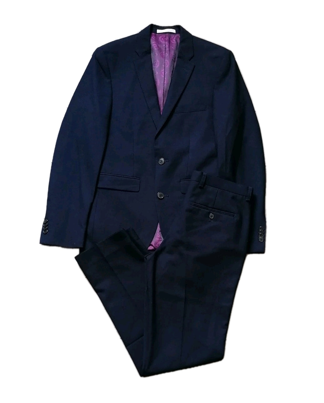 Men Burton navy blue 2 piece suit 36R/30R