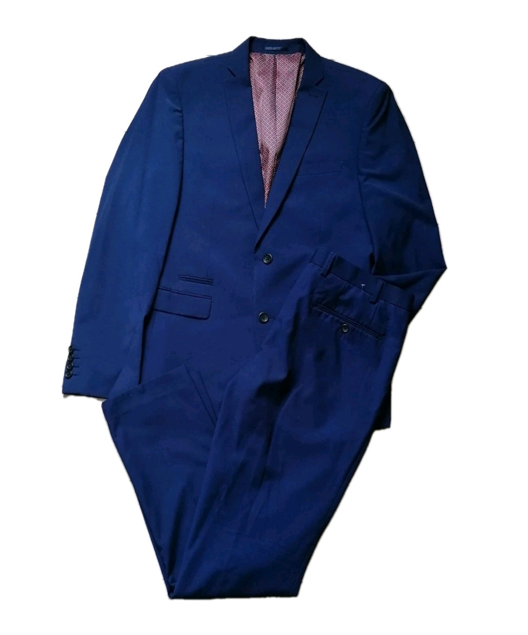 Men Next blue 2 piece slim fit suit 42L/36L