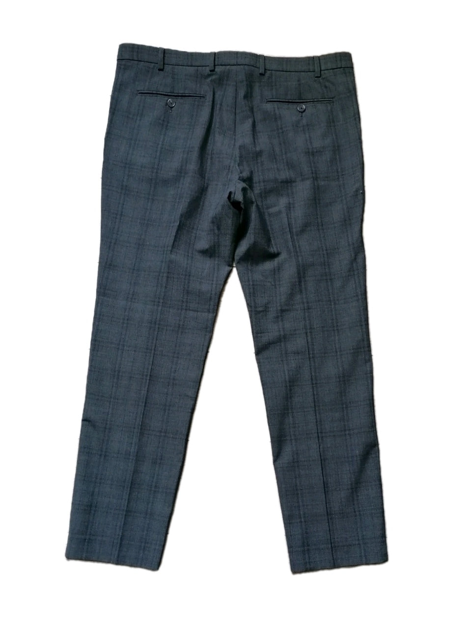 Men M&S grey check tailored fit 2 piece suit 44R/38R