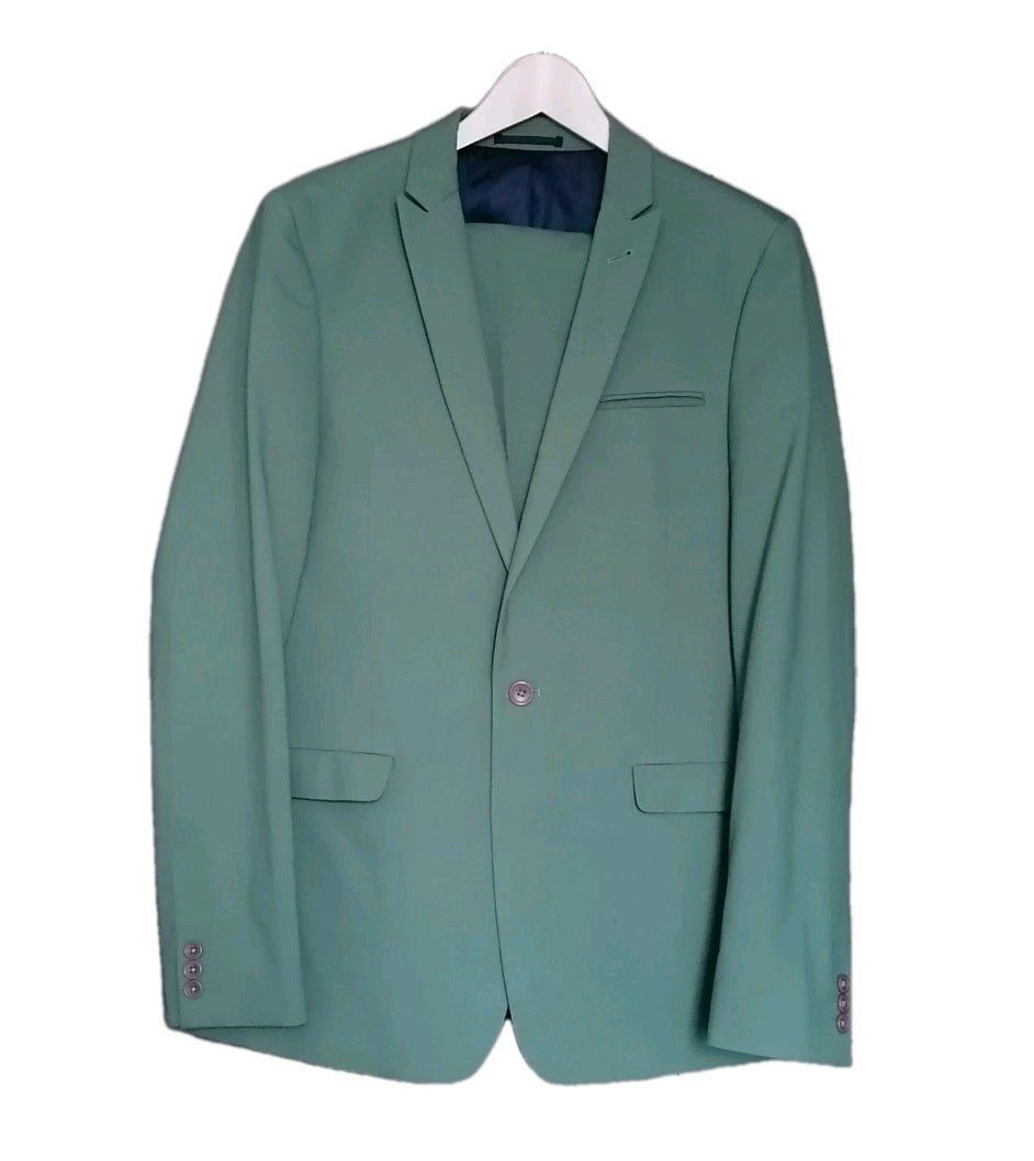 Men Asos mint green 2 piece suit 42L/36R