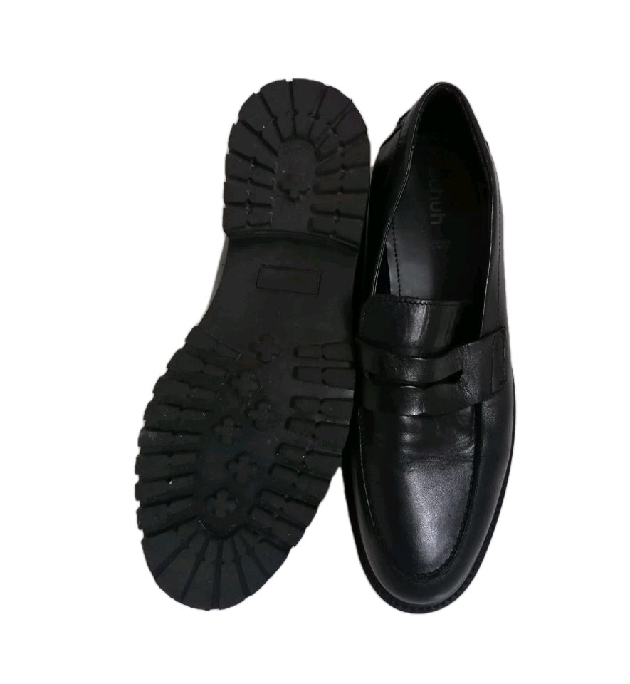 Men Schuh black slip on formal shoe, UK 10.5