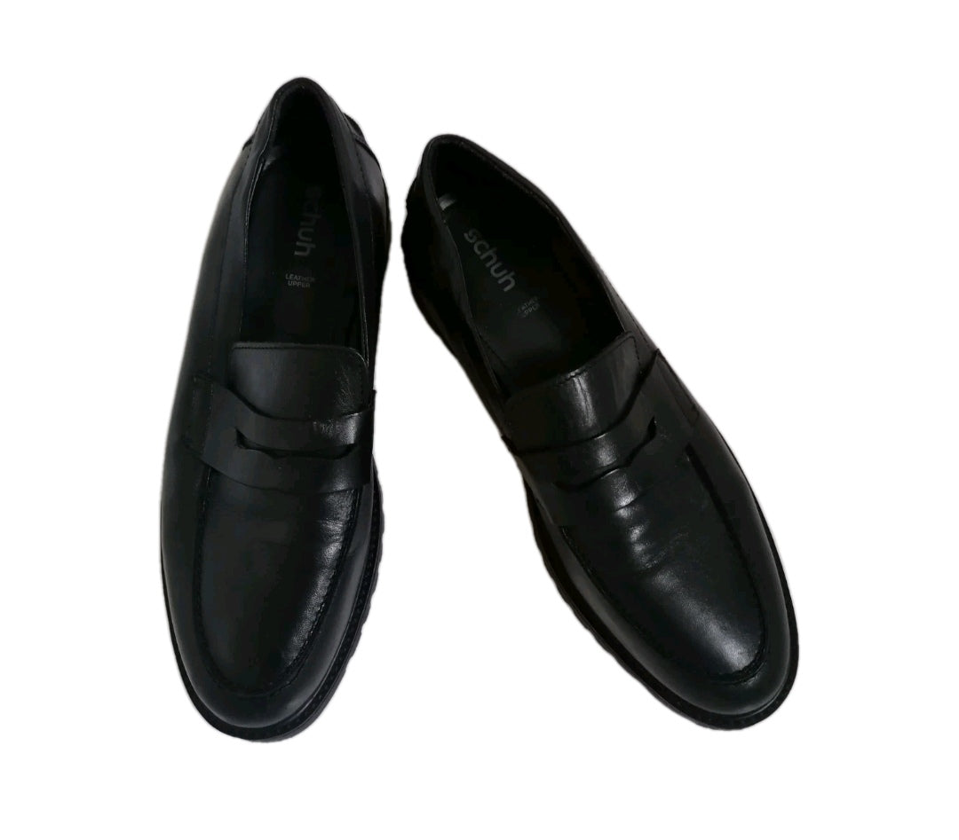 Men Schuh black slip on formal shoe, UK 10.5