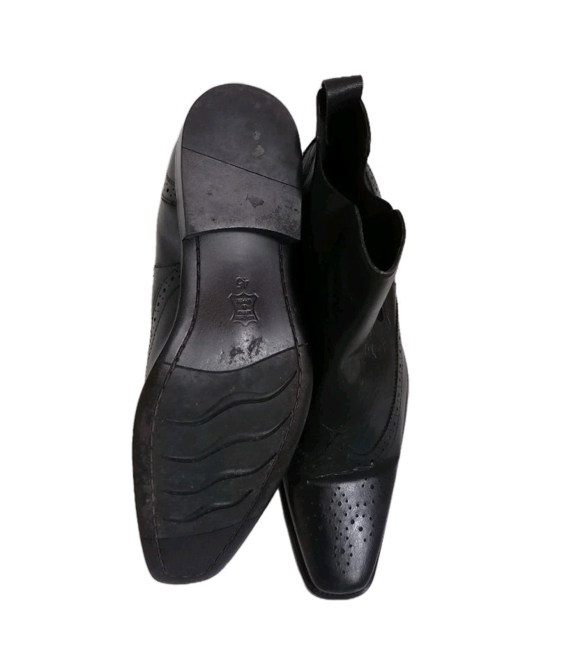 Men Dune black ankle boot formal shoe UK 10.5