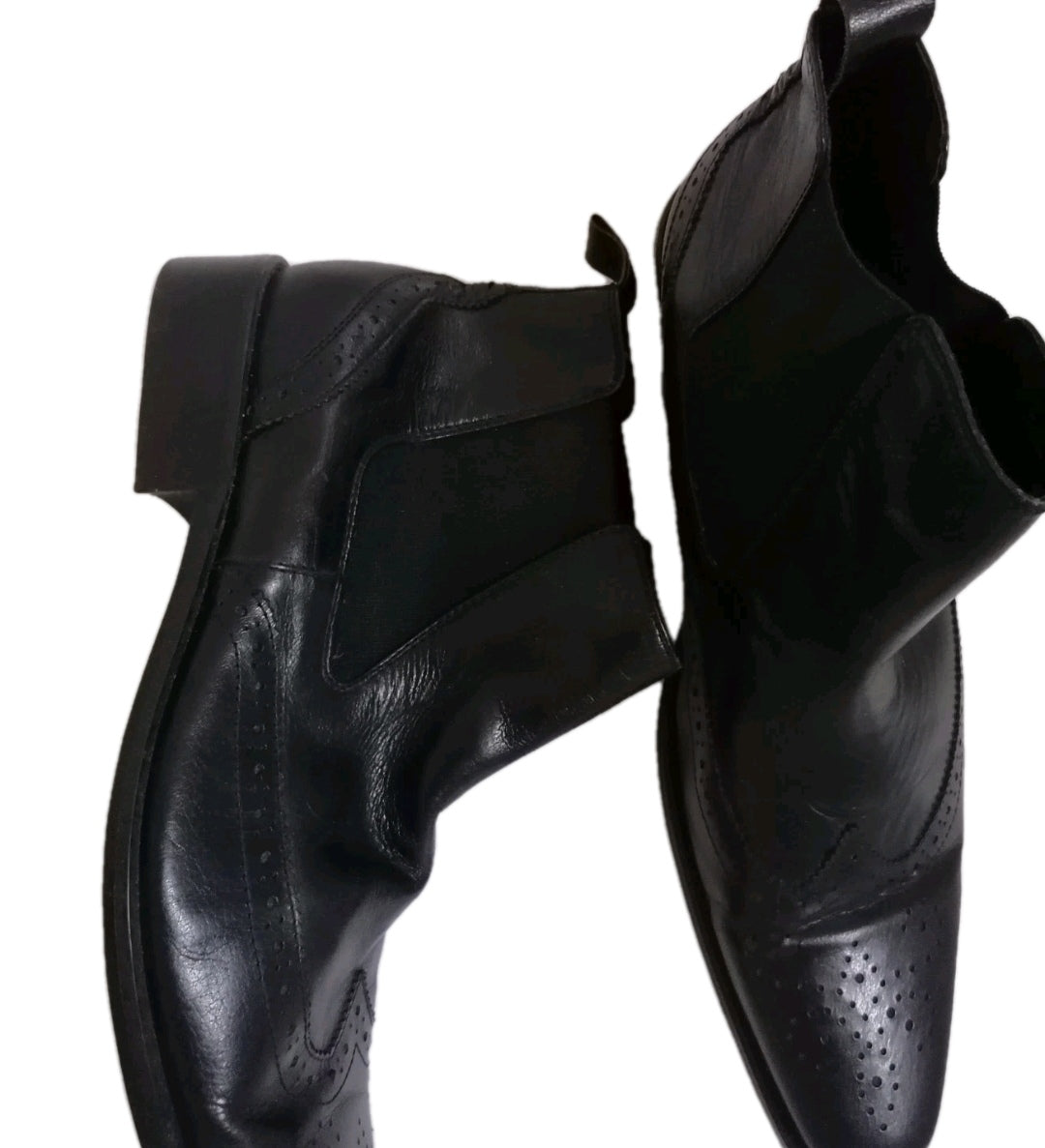 Men Dune black ankle boot formal shoe UK 10.5