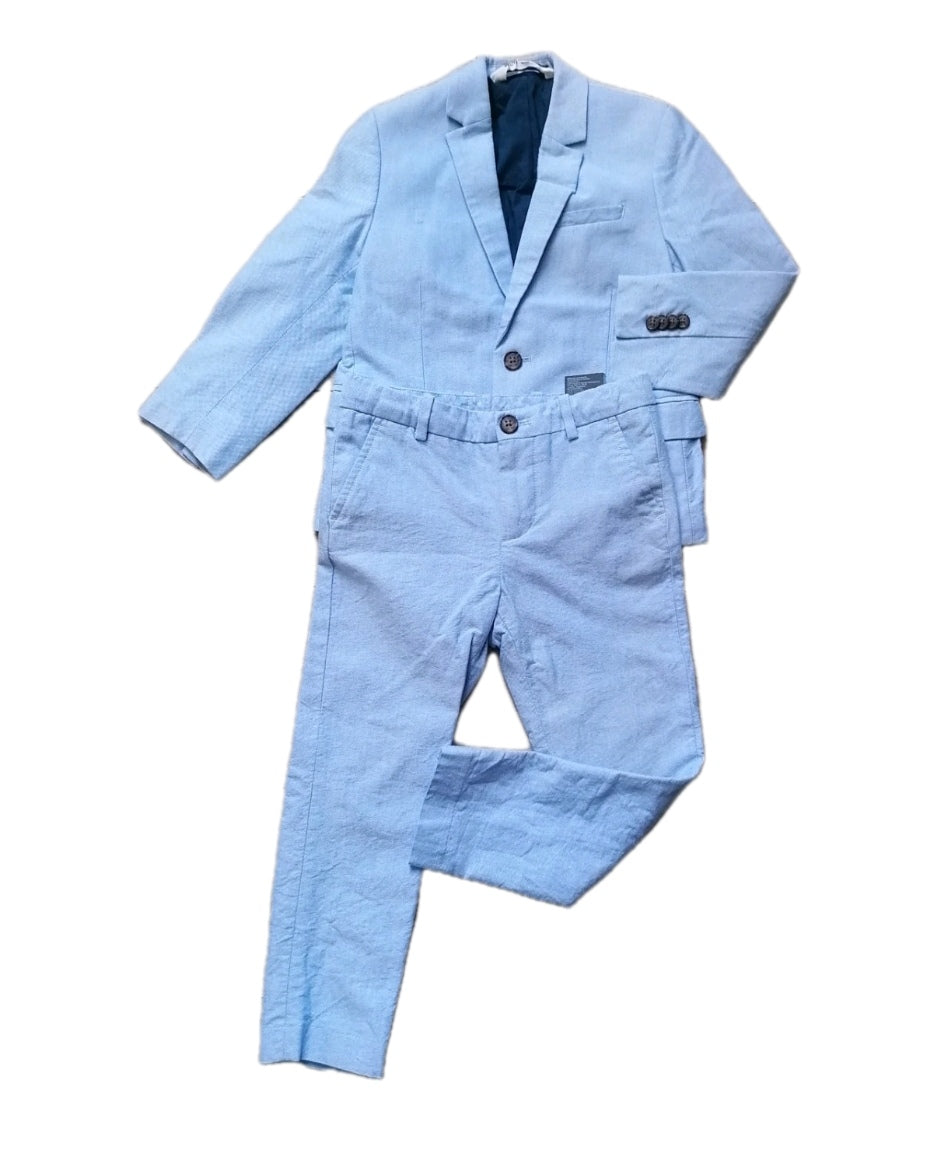 Boys H&M pale blue 2 piece suit 4-5 years