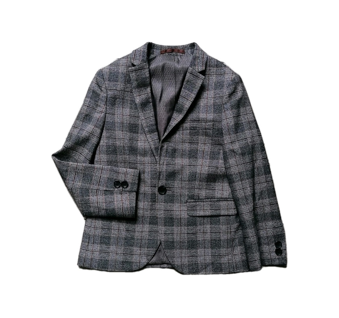 Boys Next brown check 2 piece suit 7 years