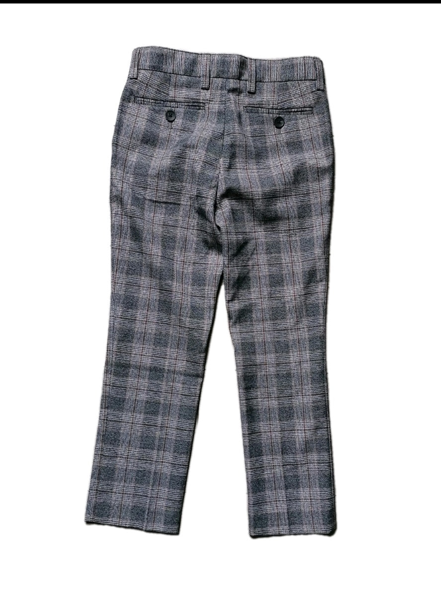 Boys Next brown check 2 piece suit 7 years